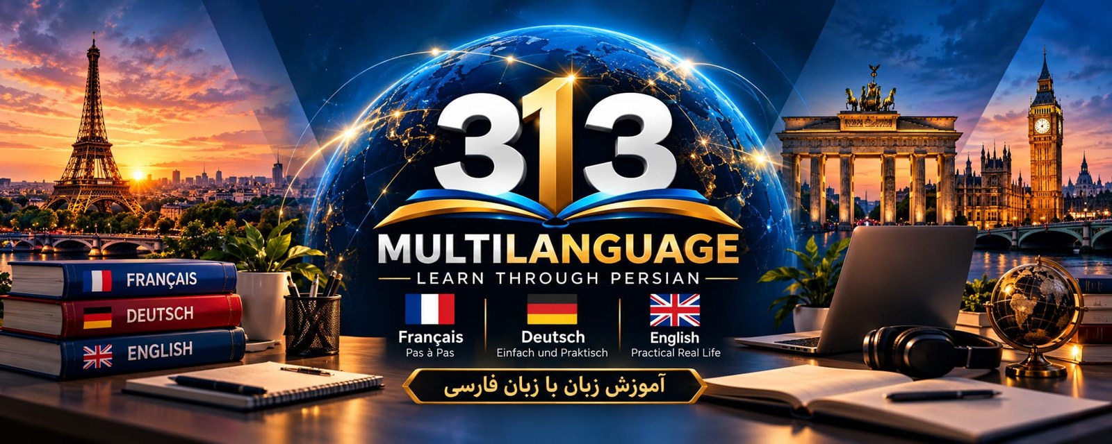 313 Multilanguage — Learn through Persian